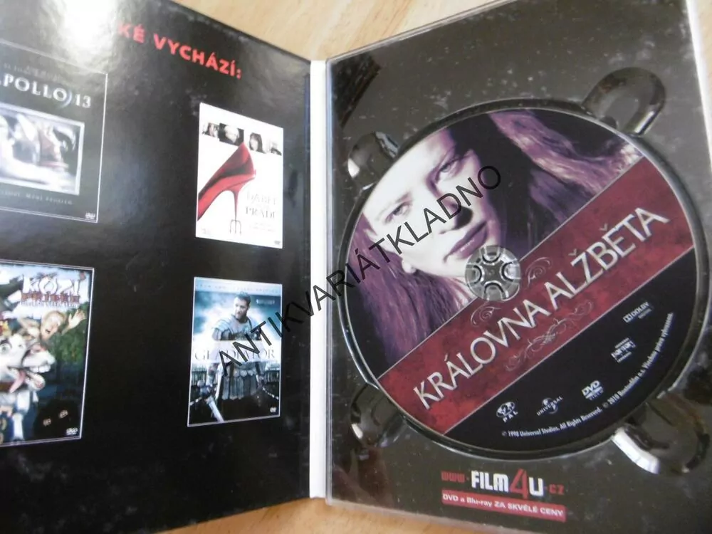KRÁLOVNA ALŽBĚTA, DVD FILM