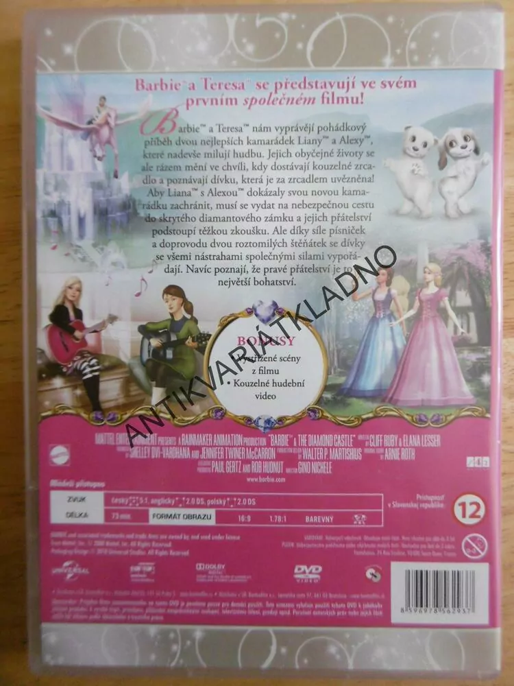 BARBIE A DIAMANTOVÝ ZÁMEK, DVD FILM