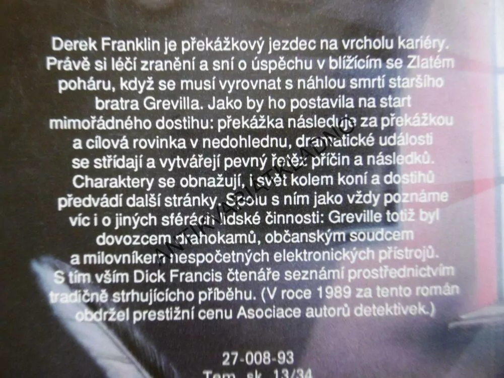 CÍLOVÁ ROVINKA, DICK FRANCIS,**an