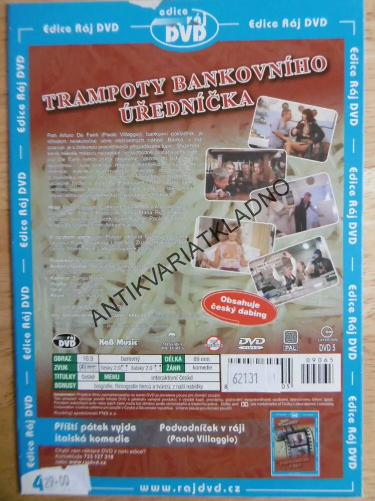 TRAMPOTY BANKOVNÍHO ÚŘEDNÍČKA, DVD FILM