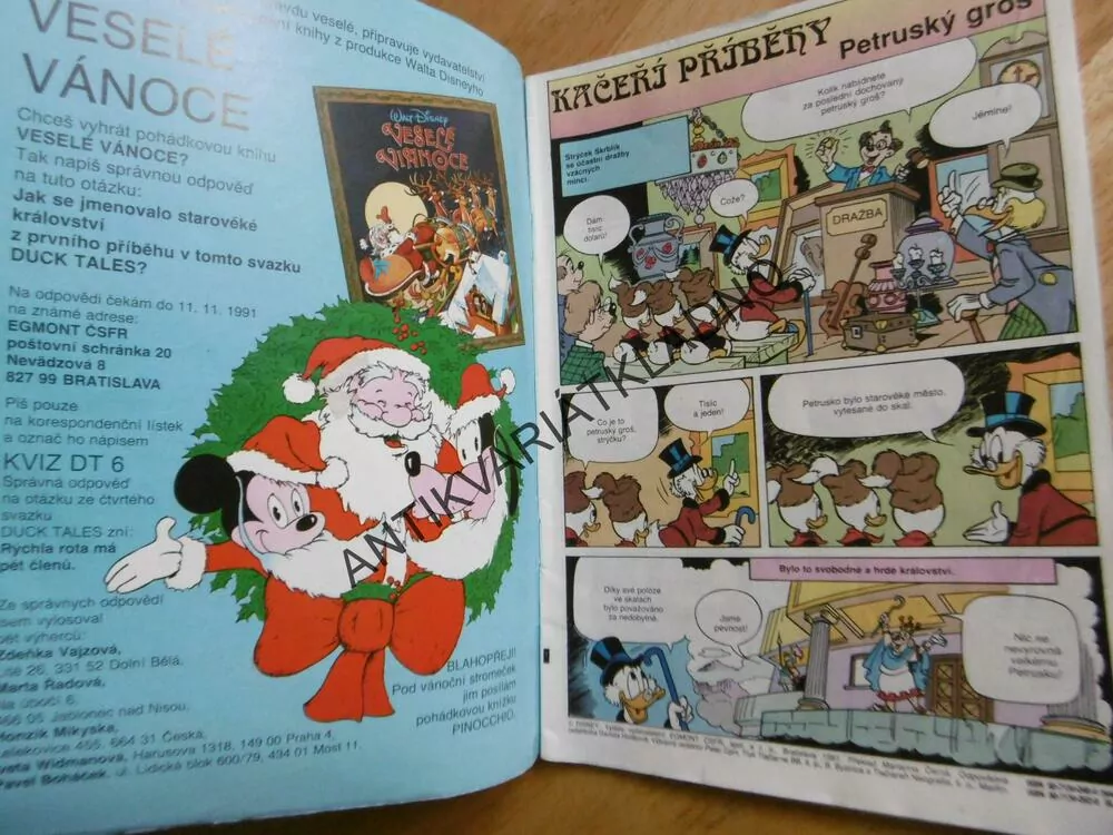 DUCK TALES, KAČEŘÍ PŘÍBĚHY,6/1991, KOMIKS, DISNEY,