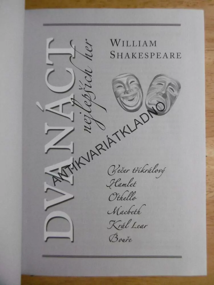DVANÁCT NEJLEPŠÍCH HER, WILLIAM SHAKESPEARE,