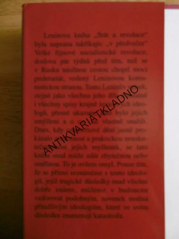 STÁT A REVOLUCE, KLADIVO NA KAPITALISMUS, VLADIMÍR ILJIČ LENIN,