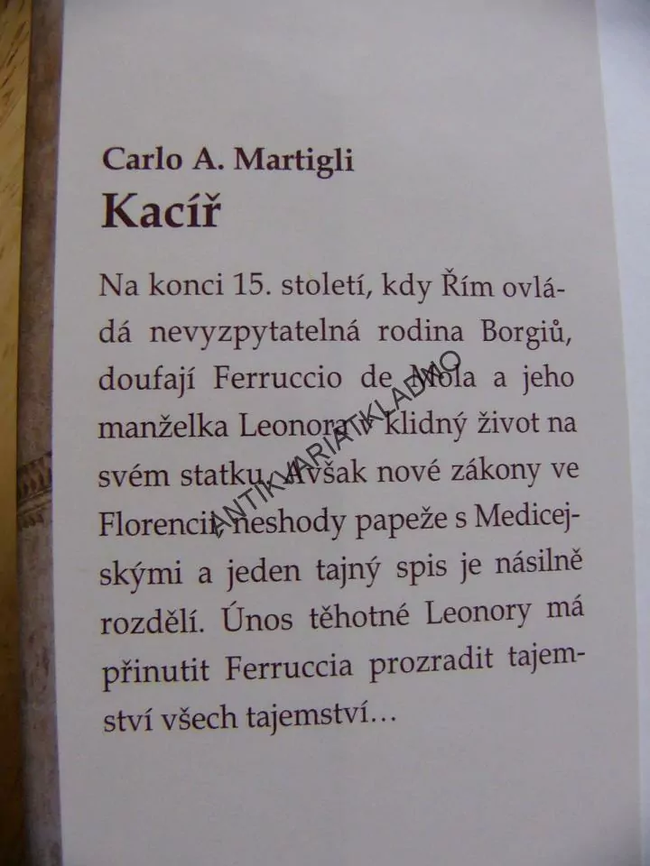 KACÍŘ, CARLO A.MARTIGLI, **an