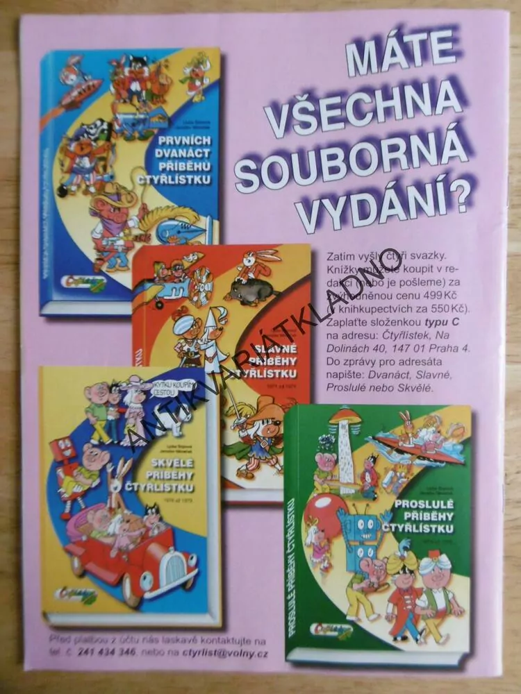 ČTYŘLÍSTEK 406 - POKLAD V HLADOMORNĚ
