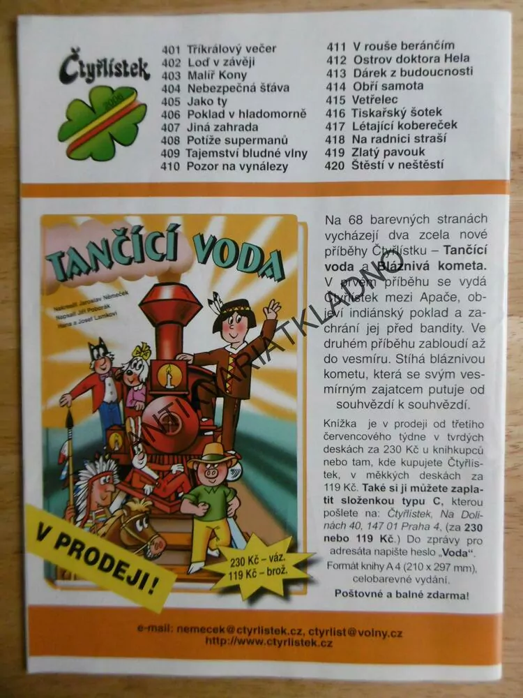 ČTYŘLÍSTEK 413 - DÁREK Z BUDOUCNOSTI