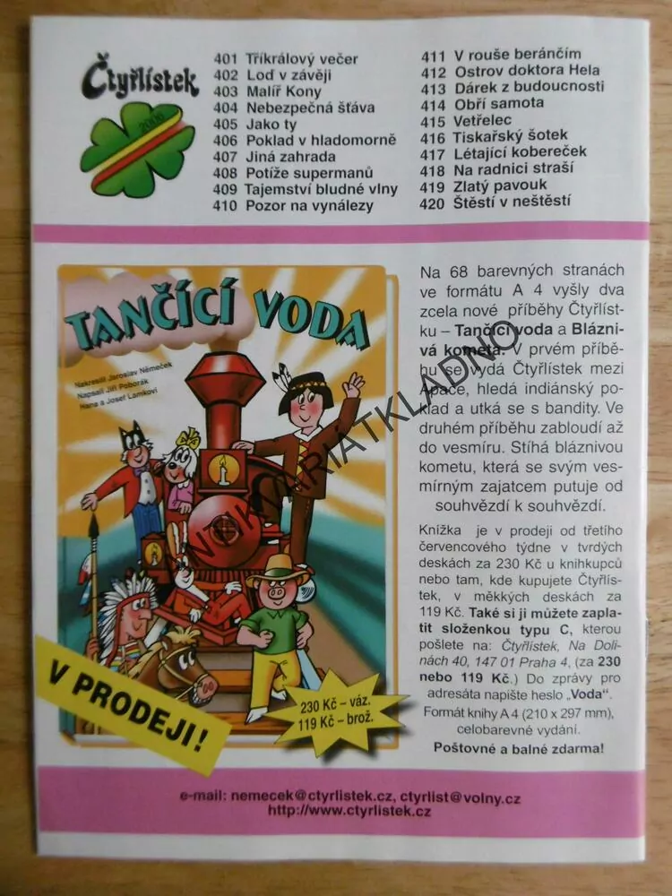 ČTYŘLÍSTEK 414 - OBŘÍ SAMOTA