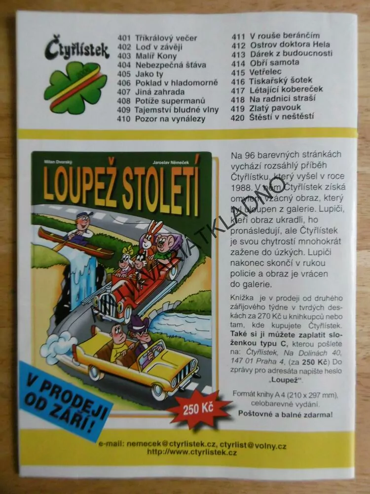 ČTYŘLÍSTEK 416 - TISKAŘSKÝ ŠOTEK