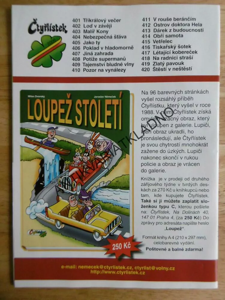 ČTYŘLÍSTEK 417 - LÉTAJÍCÍ KOBEREČEK
