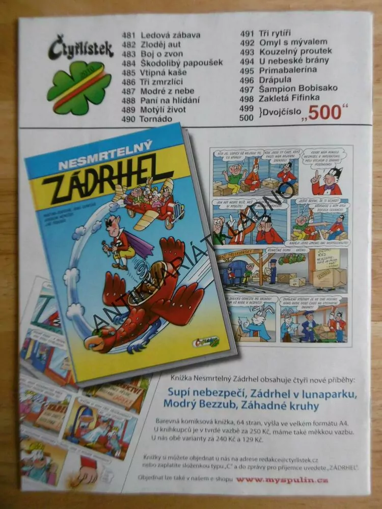 ČTYŘLÍSTEK 496 - DRÁPULA