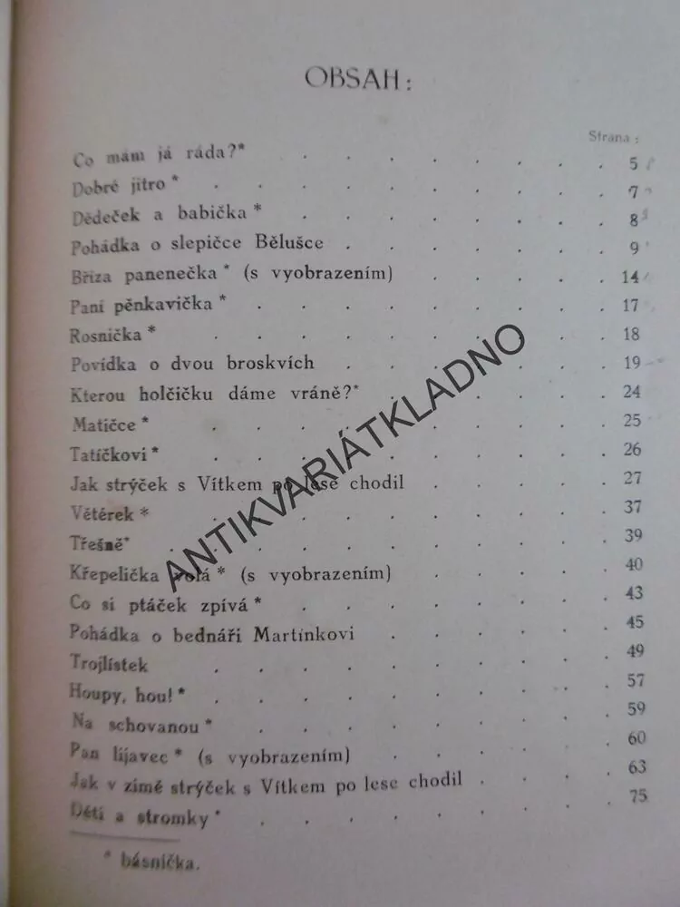 KRŮPĚJE DEŠTÍČKA, SOKOLOVÁ, KLIMÁNEK, **an
