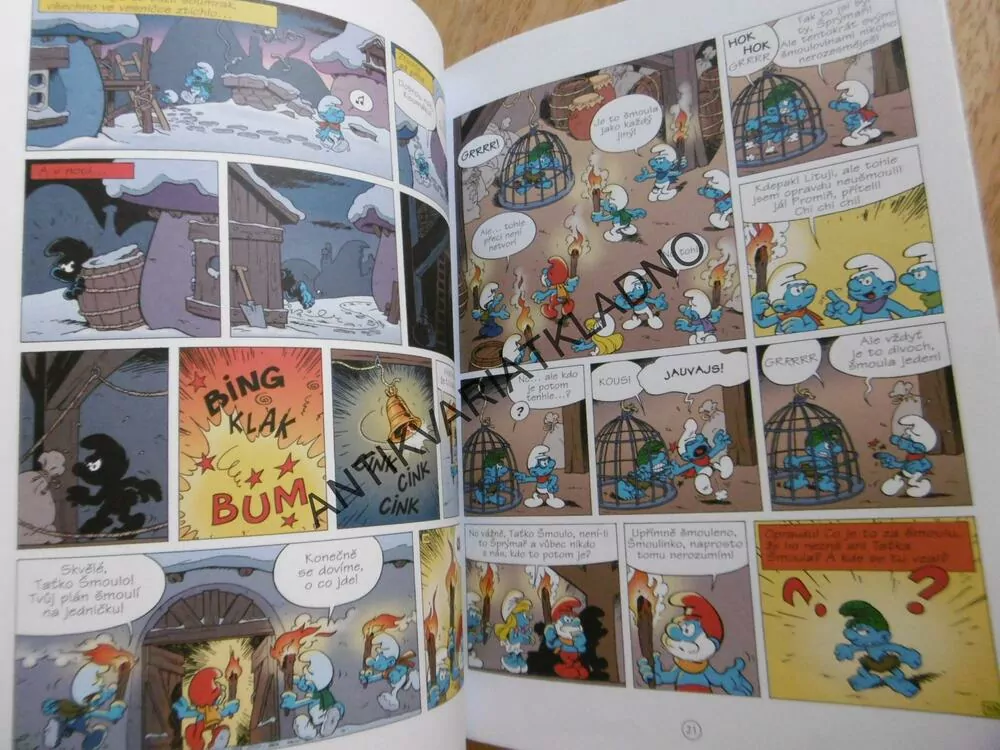ŠMOULOVÉ, ŠMOULÍ DIVOCH, KOMIKS, **an