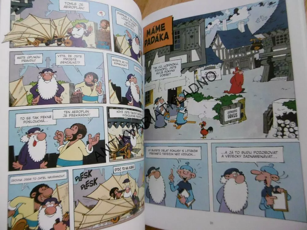 LEONARDO JE GÉNIUS, 1., KOMIKS