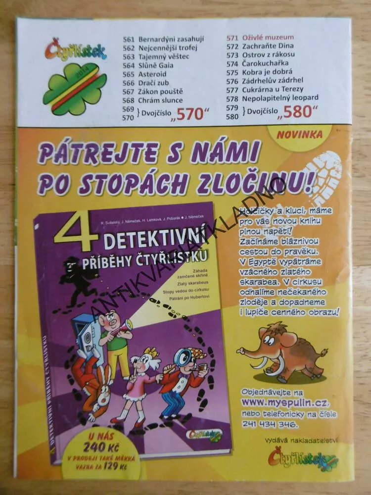 ČTYŘLÍSTEK 571 - OŽIVLÉ MUZEUM