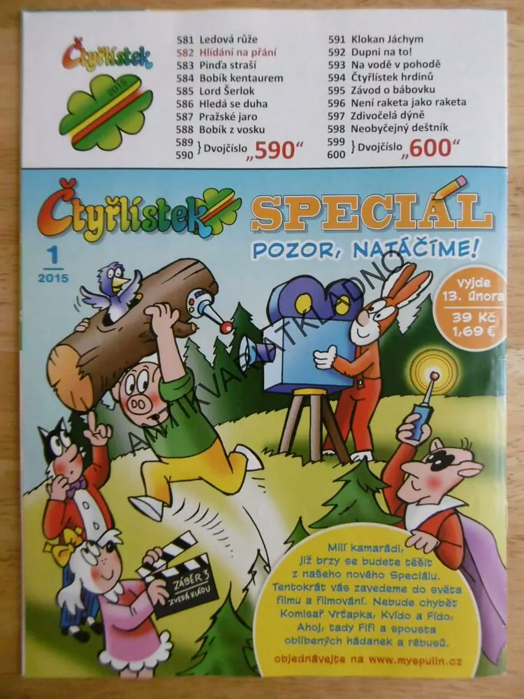 ČTYŘLÍSTEK 582 - HLÍDÁNÍ NA PŘÁNÍ