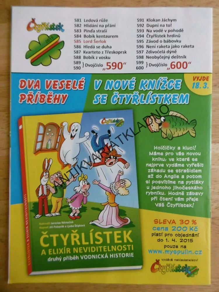 ČTYŘLÍSTEK 585- LORD ŠERLOK