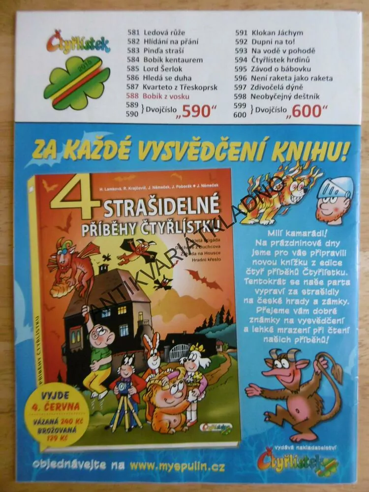 ČTYŘLÍSTEK 588- BOBÍK Z VOSKU