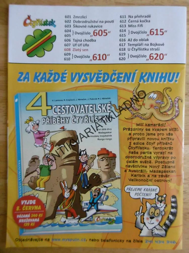 ČTYŘLÍSTEK 608 - ZLATÝ SEN