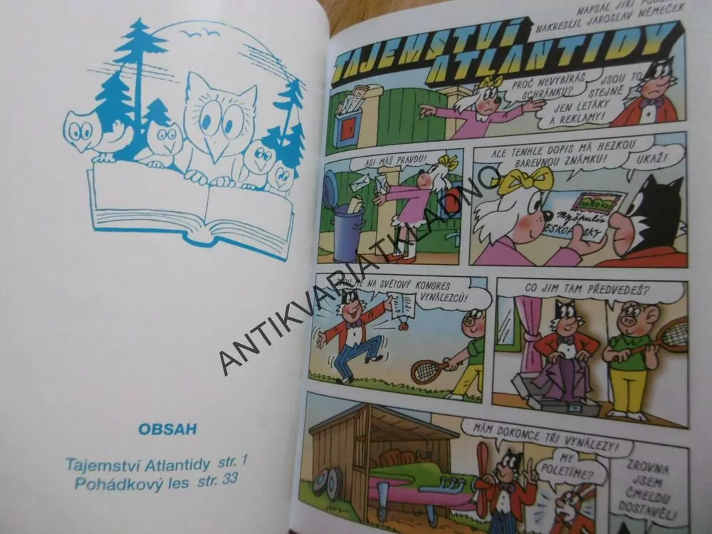 TAJEMSTVÍ ATLANTIDY, NĚMEČEK, ČTYŘLÍSTEK KOMIKS
