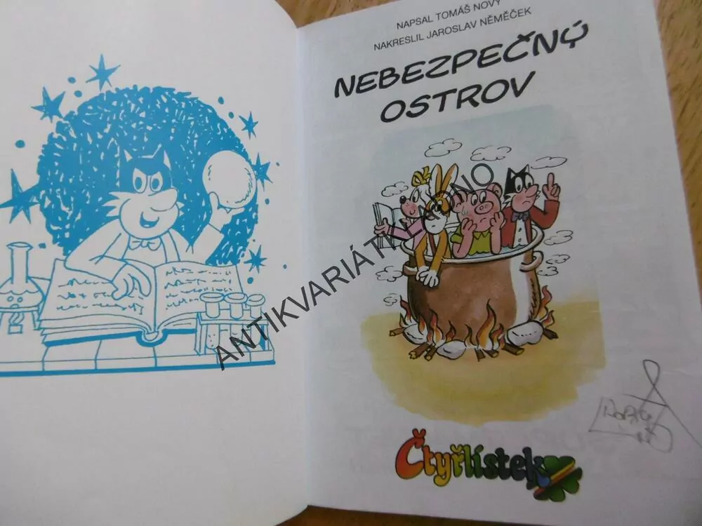NEBEZPEČNÝ OSTROV, NĚMEČEK, ČTYŘLÍSTEK KOMIKS