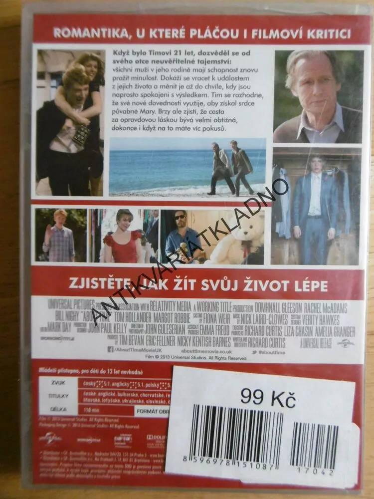 LÁSKY ČAS, DVD FILM