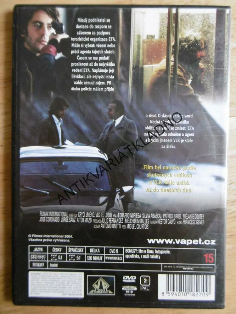 KRYCÍ JMÉNO: VLK, DVD FILM 