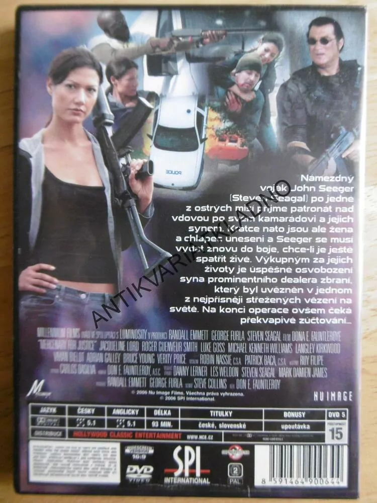 ŽOLDÁCI SPRAVEDLNOSTI, DVD FILM 