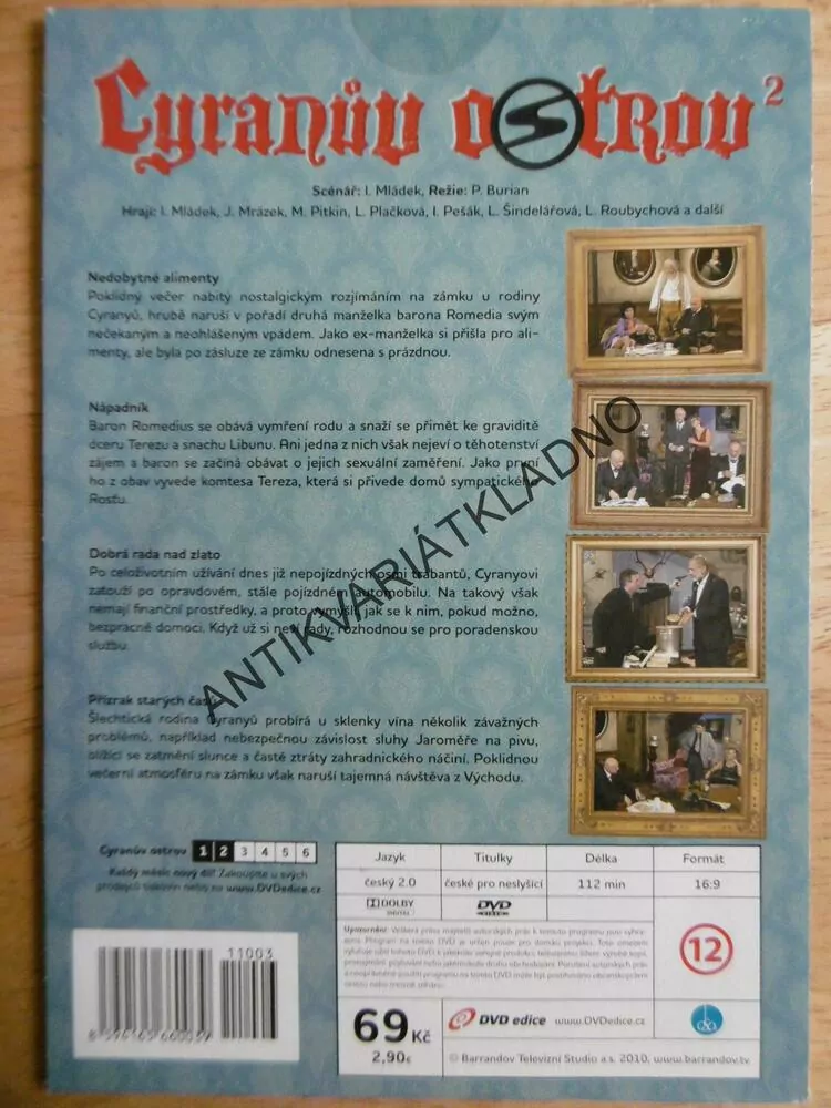 CYRANŮV OSTROV 2., IVAN MLÁDEK, DVD FILM