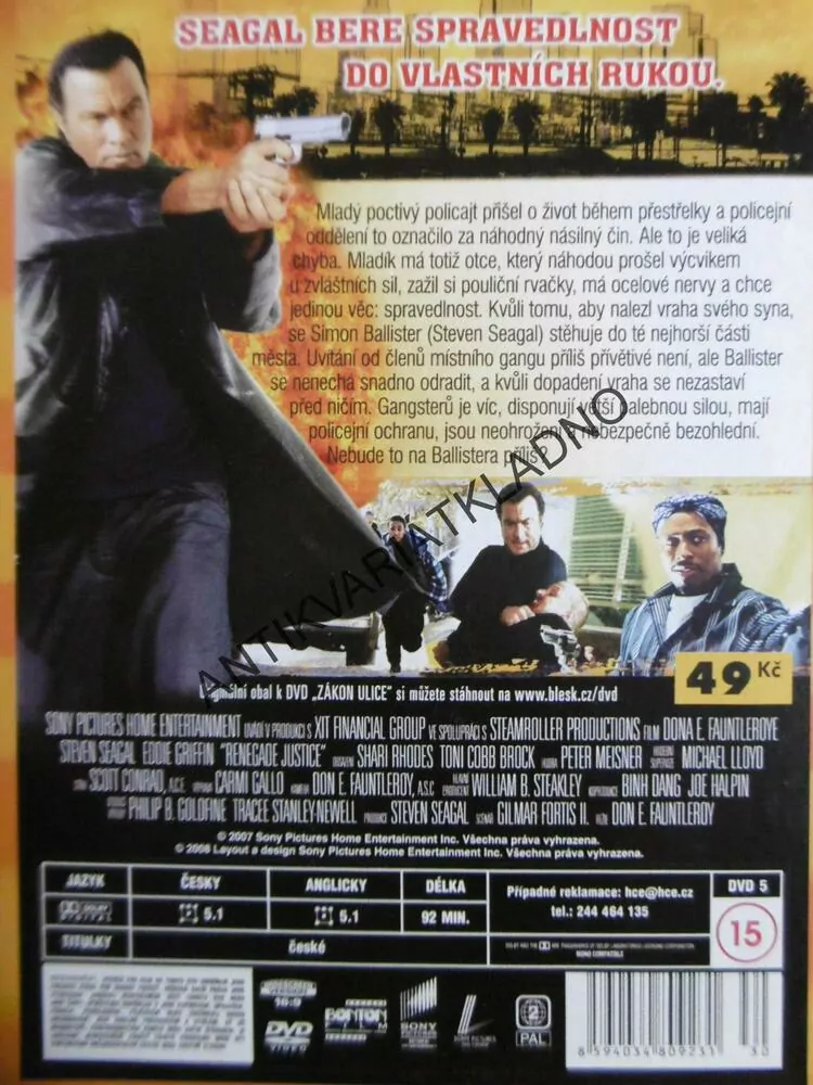 ZÁKON ULICE, DVD FILM