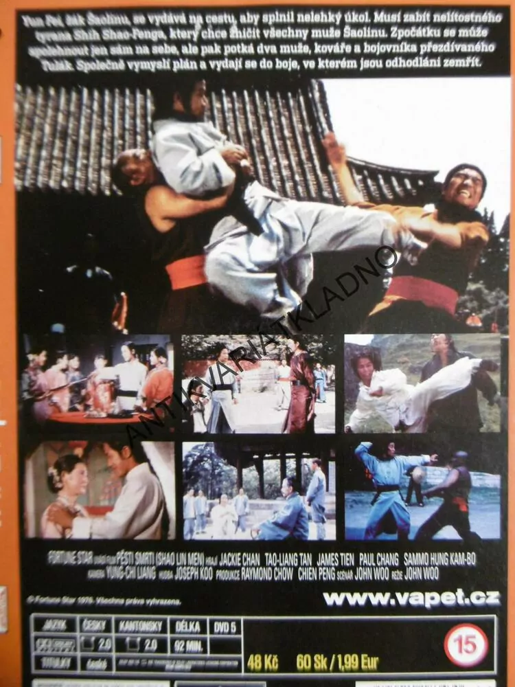 PĚSTI SMRTI, JOH WOO, JACKIE CHAN,  DVD FILM,