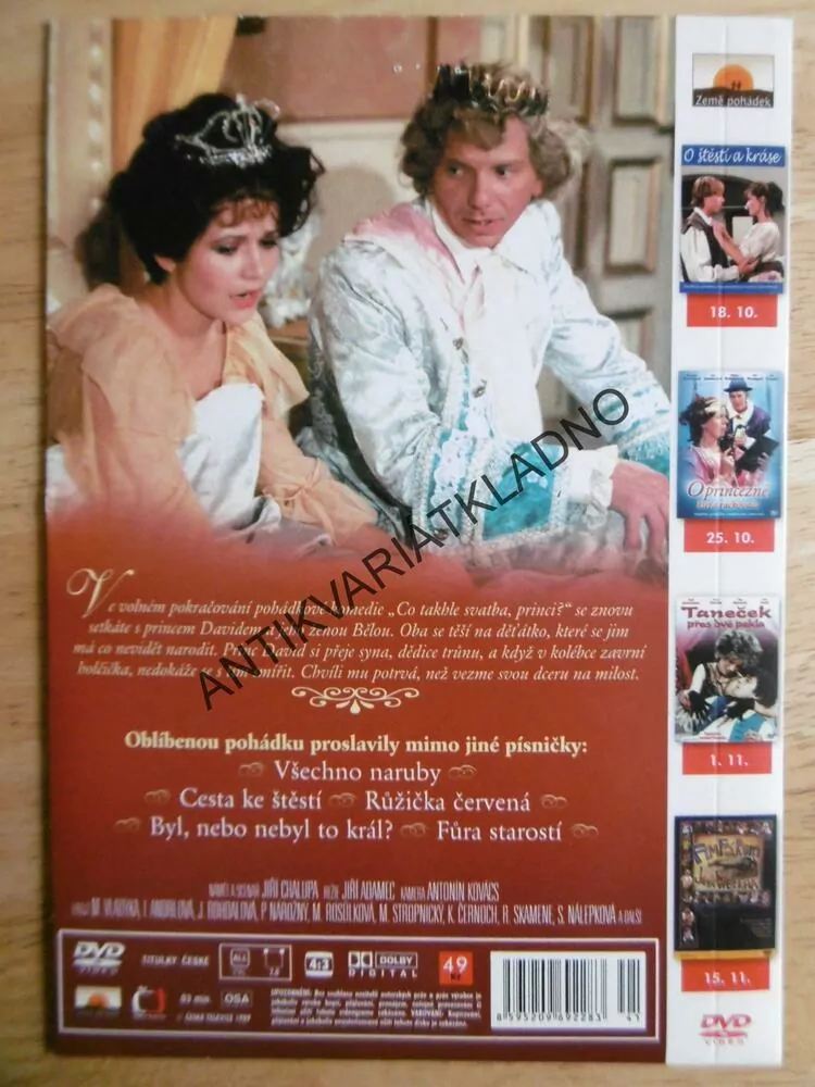 CO TAKHLE SVATBA, PRINCI?, DVD FILM