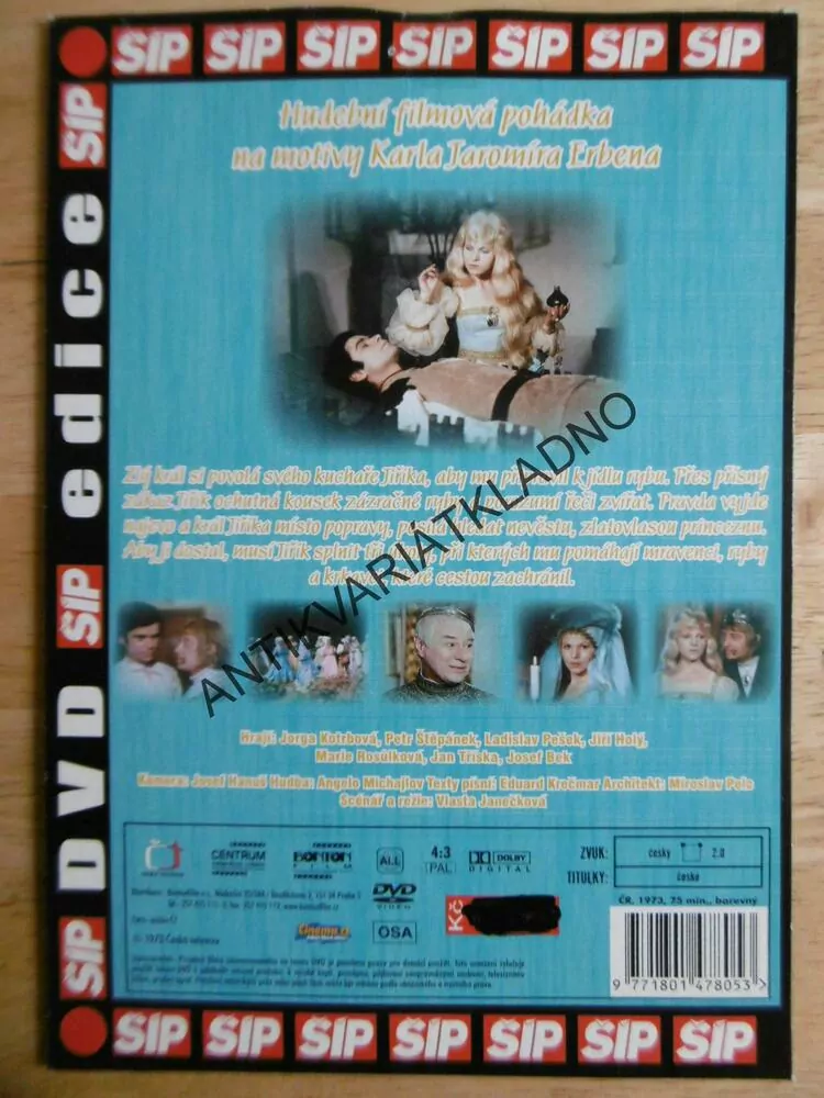 ZLATOVLÁSKA, DVD FILM