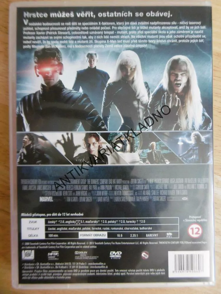 MARVEL - X-MEN, DVD FILM KOMIKS