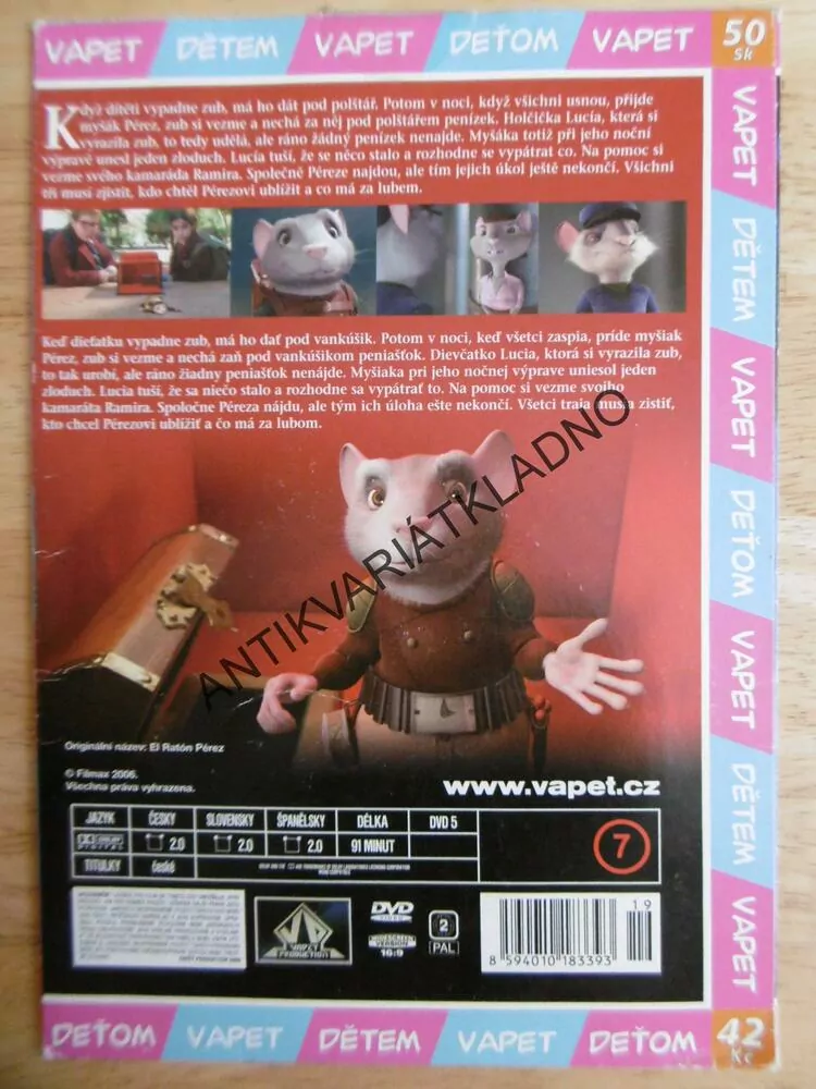 ZACHRAŇTE MYŠÁKA, DVD FILM 