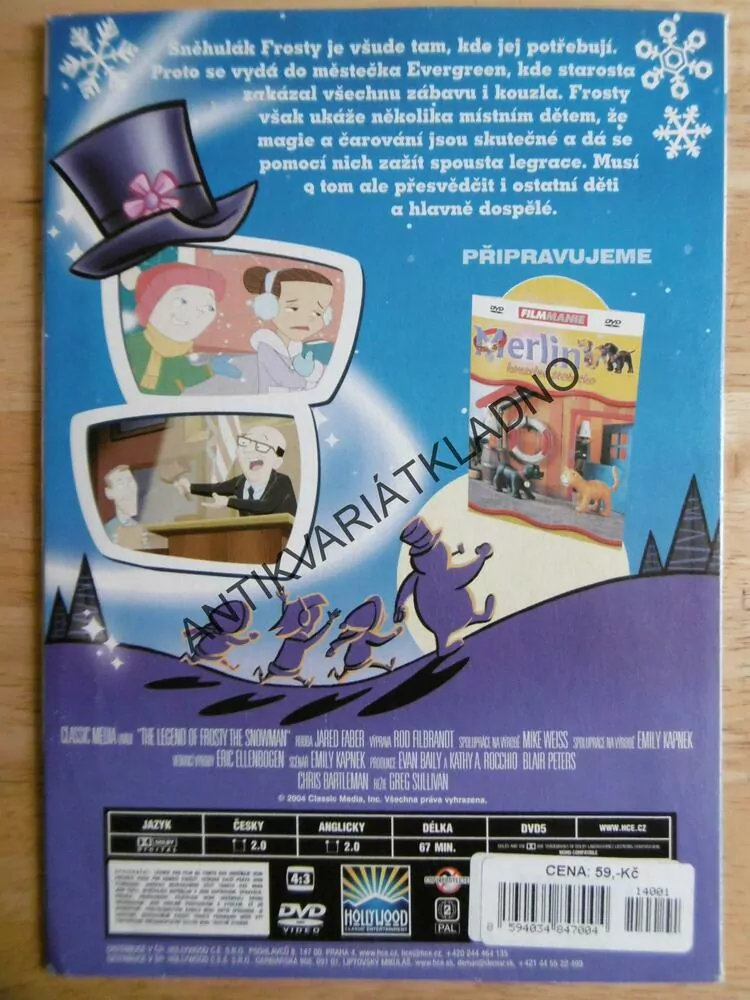 SNĚHULÁK FROSTY, DVD FILM 