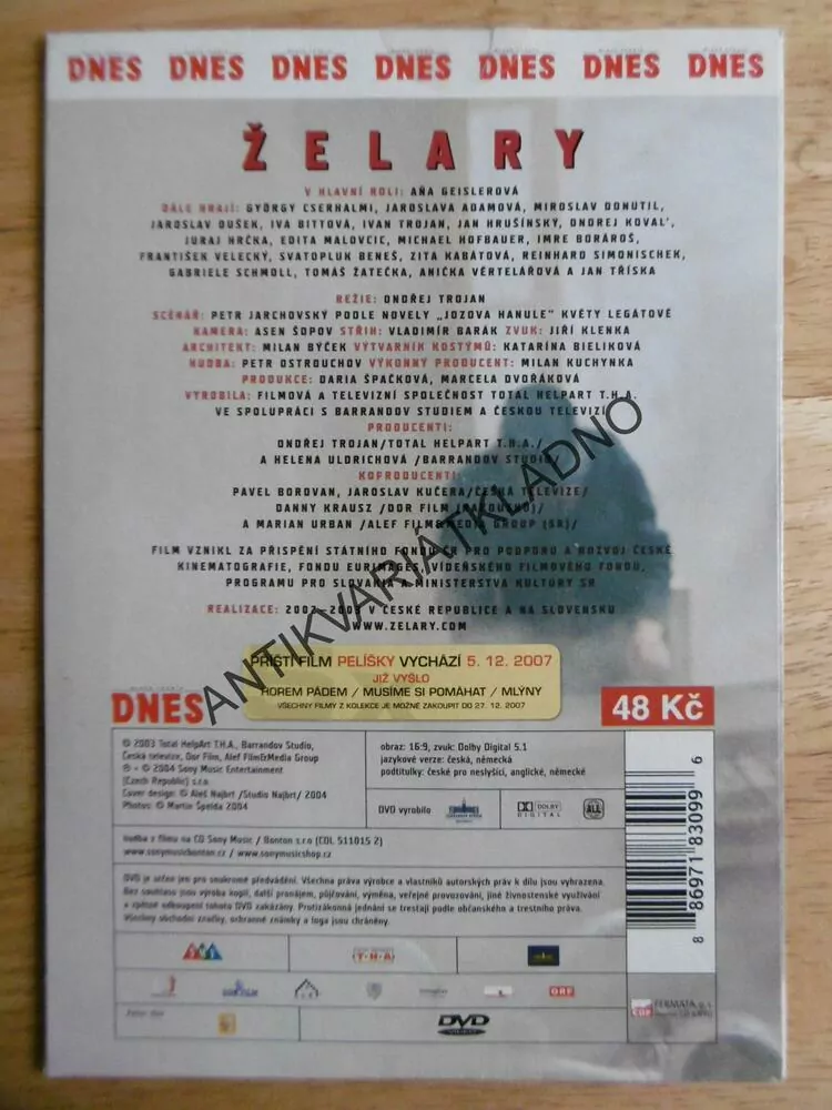 ŽELARY, DVD FILM 