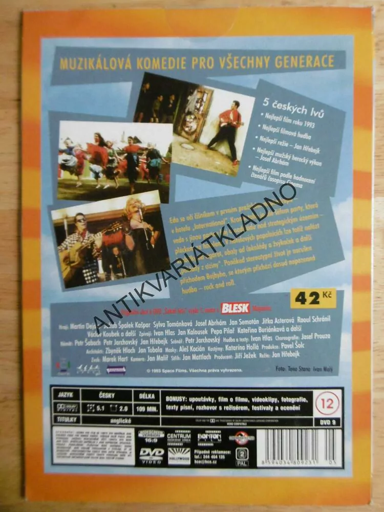 ŠAKALÍ LÉTA, DVD FILM 