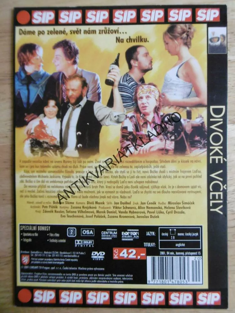 DIVOKÉ VČELY, DVD FILM  ČR
