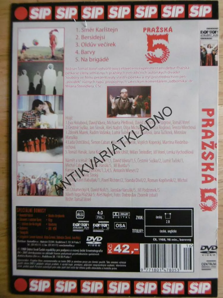 PRAŽSKÁ 5, DVD FILM  ČR