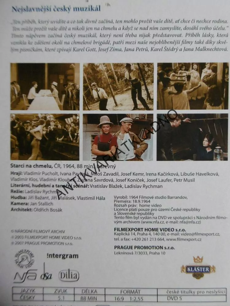 STARCI NA CHMELU, DVD FILM  ČR