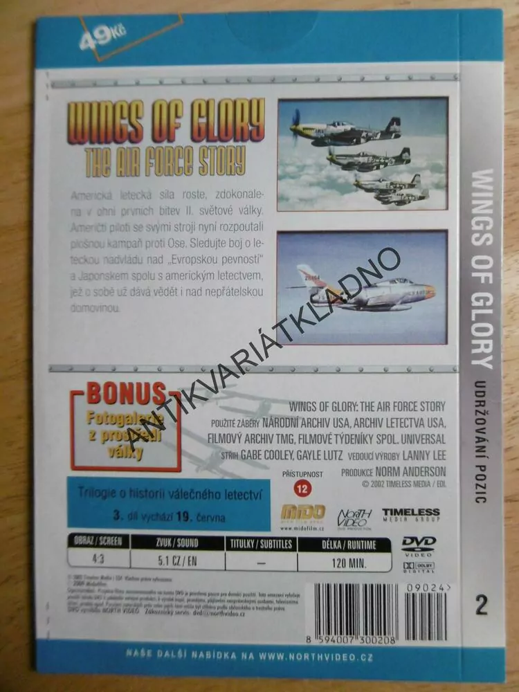 Wings of glory, o historii válečného letectvá, 2., DVD FILM