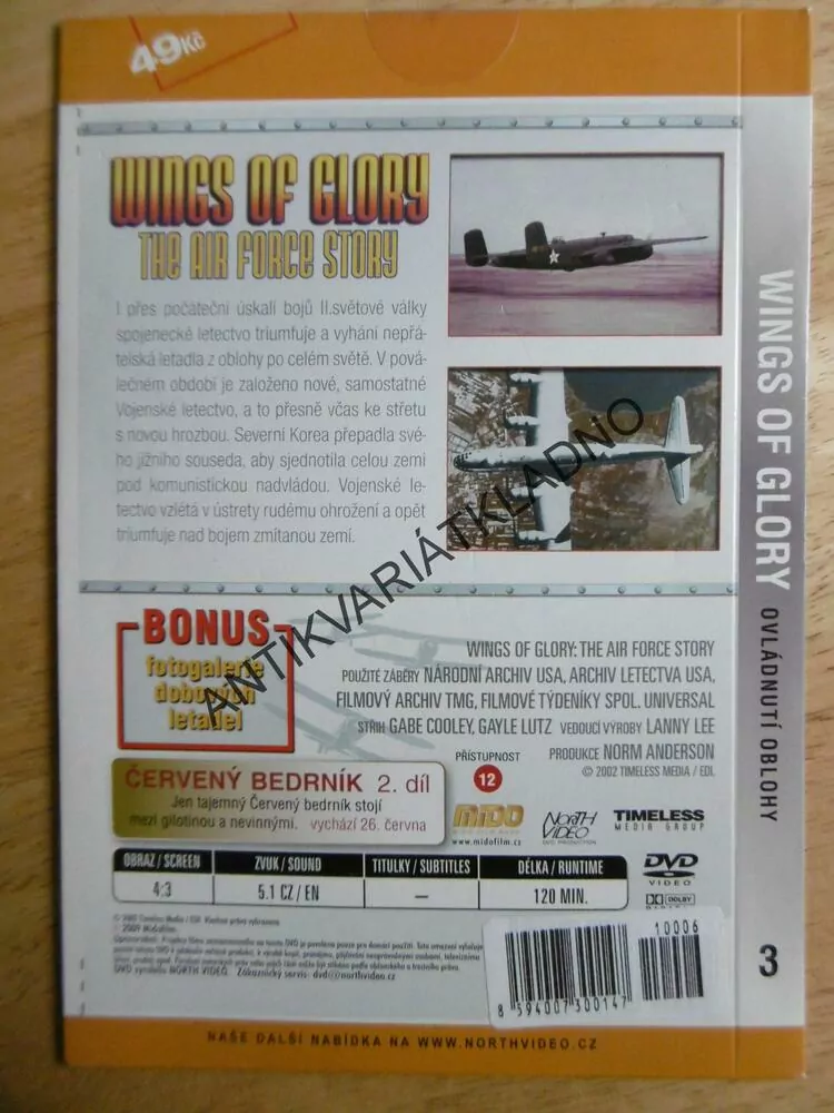 Wings of glory, o historii válečného letectva, 3., DVD FILM