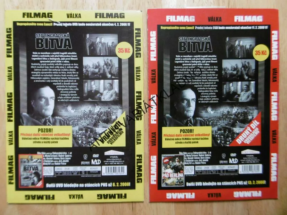 STALINGRADSKÁ BITVA, 1-2, DVD FILM DOKUMENT