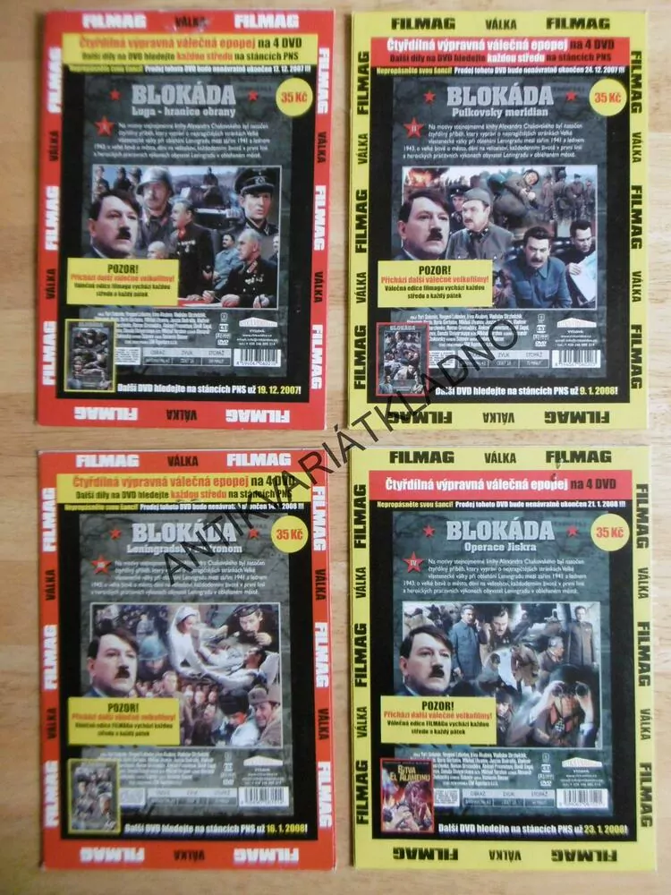 BLOKÁDA, 1-4, DVD FILM DOKUMENT