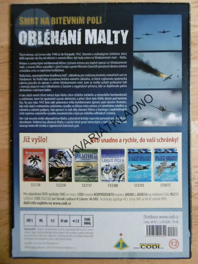OBLÉHÁNÍ MALTY, DVD FILM DOKUMENT