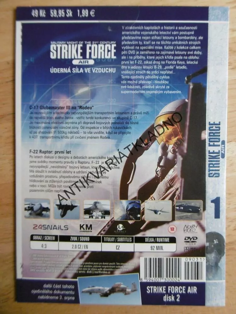 STRIKE FORCE AIR, 1., DVD FILM DOKUMENT