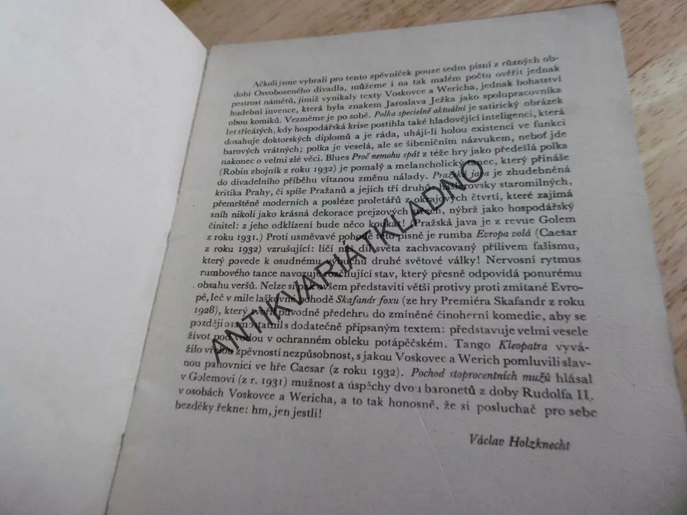 ČTVRTÝ ZPĚVNÍČEK JAROSLAVA JEŽKA, NOTY, TEXTY, 1 ks, ZPĚVNÍK