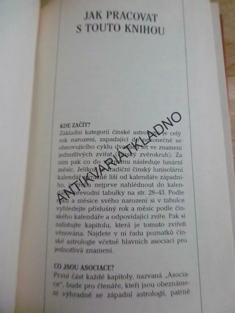 TAJEMSTVÍ ČÍNSKÉ ASTROLOGIE, CESTA K SEBEPOZNÁNÍ, **an