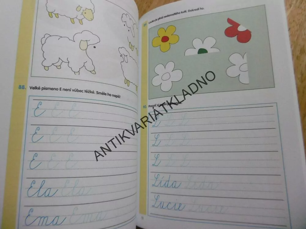 1. TŘÍDA PROCVIČUJEME PSANÍ, tahy, čáry, písmena