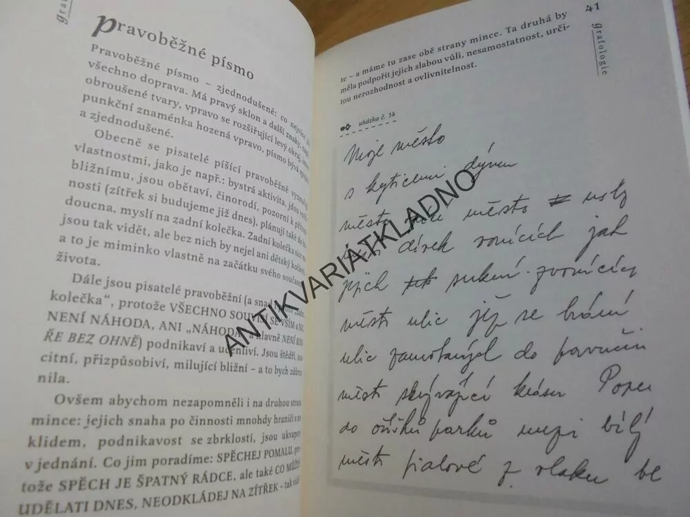 GRAFOLOGIE, ČTENÍ Z PÍSMA, JANA VÍTKOVÁ, **an